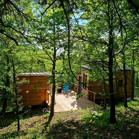 Lüks kamp alanı Tiny House Cosy Au Coeur Des Bois