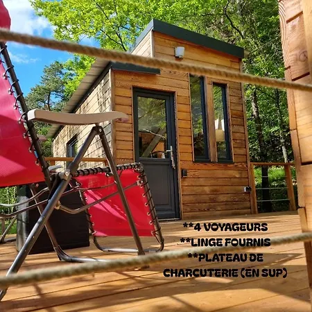 Tiny House Cosy Au Coeur Des Bois Lüks kamp alanı Arsac-en-Velay