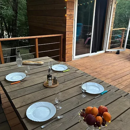 Lüks kamp alanı Tiny House Cosy Au Coeur Des Bois Arsac-en-Velay